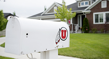 Ufirst mailbox outside new home